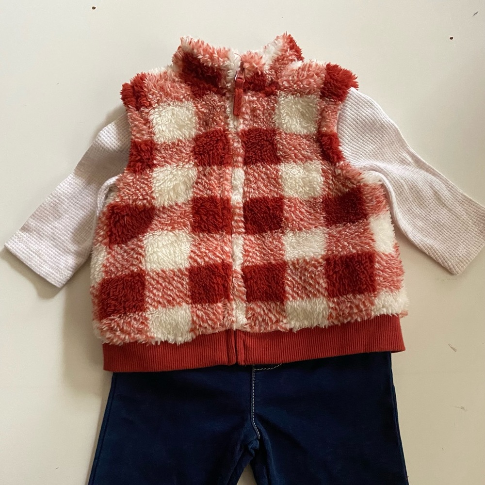Baby Infant Girls 3 Piece Vest Set outfit NWT